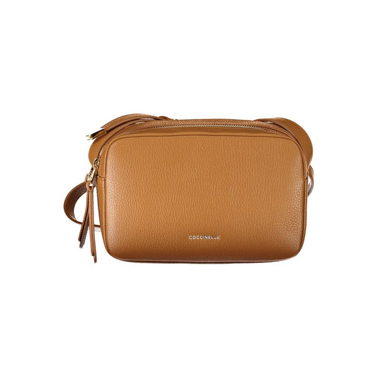 Sac à main en cuir marron Coccinelle