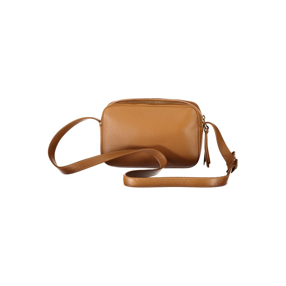 Sac à main en cuir marron Coccinelle