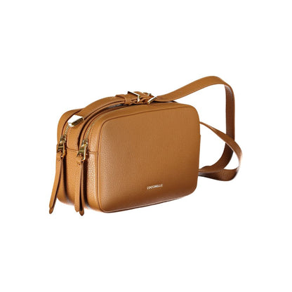 Sac à main en cuir marron Coccinelle