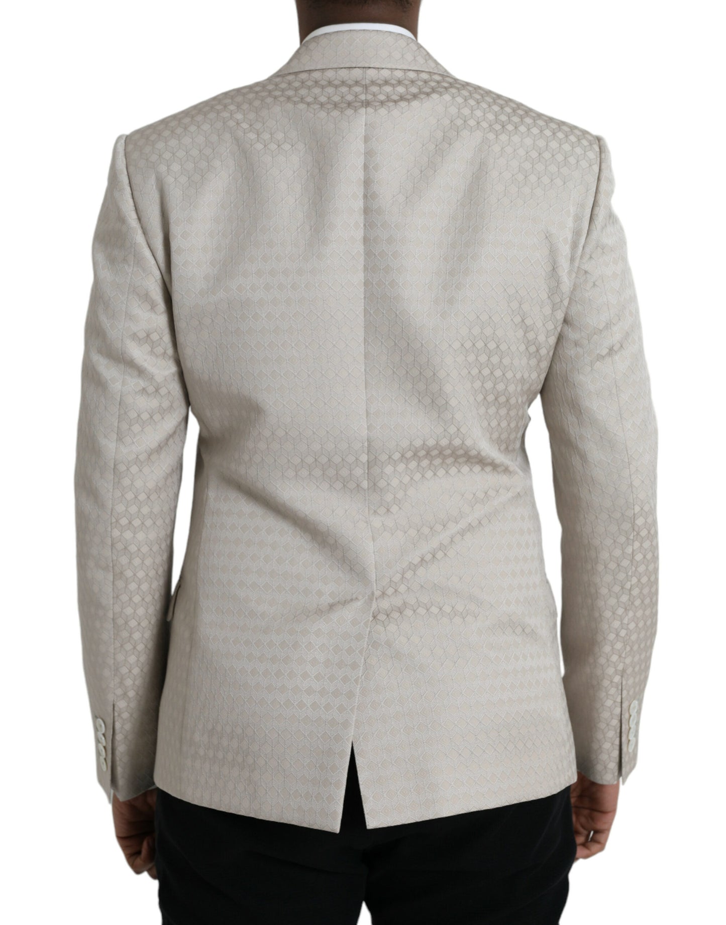 Blazer manteau simple boutonnage beige MARTINI de Dolce &amp; Gabbana
