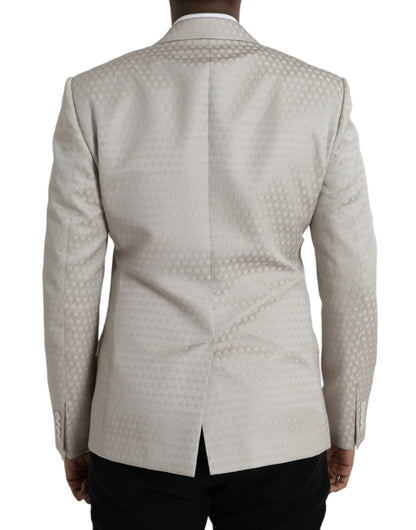 Blazer manteau simple boutonnage beige MARTINI de Dolce &amp; Gabbana