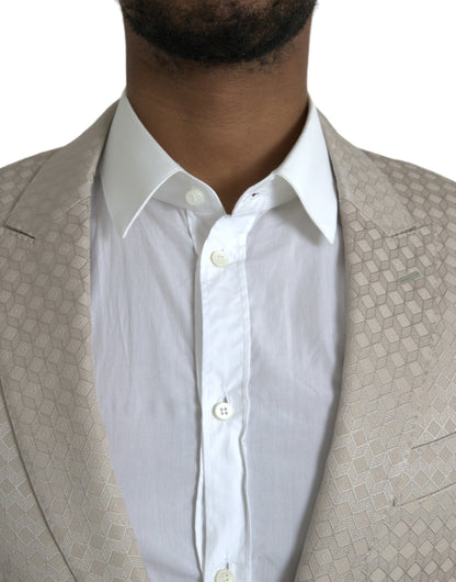 Blazer manteau simple boutonnage beige MARTINI de Dolce &amp; Gabbana