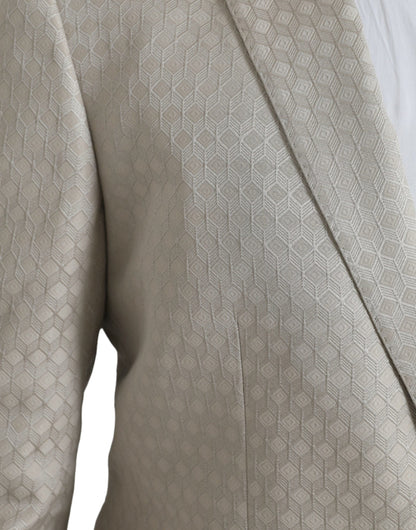 Blazer manteau simple boutonnage beige MARTINI de Dolce &amp; Gabbana
