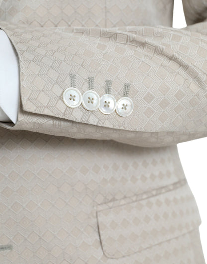 Blazer manteau simple boutonnage beige MARTINI de Dolce &amp; Gabbana