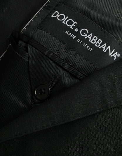 Blazer simple boutonnage en laine noire Dolce &amp; Gabbana