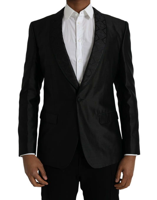 Blazer simple boutonnage noir MARTINI de Dolce &amp; Gabbana