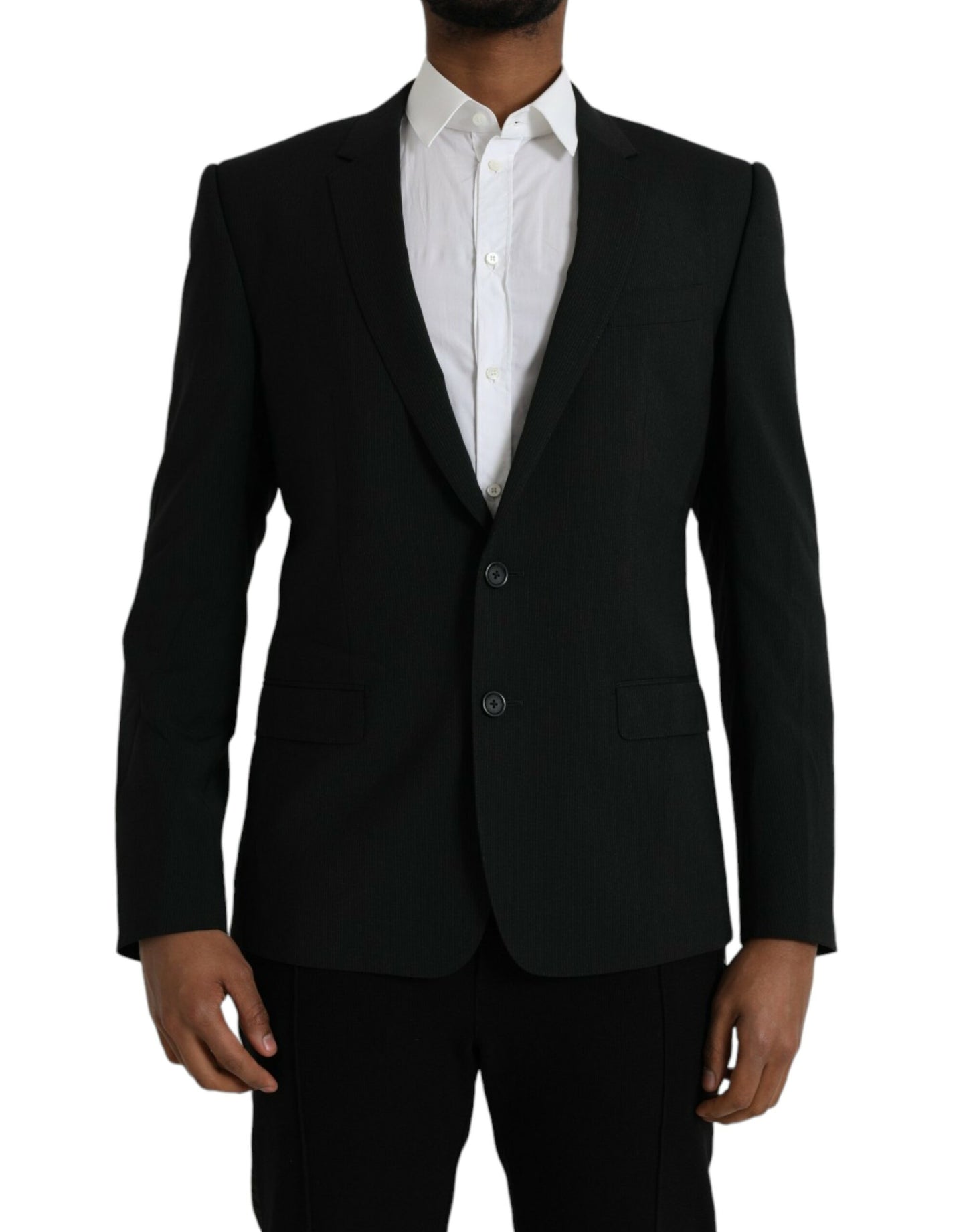 Blazer croisé simple boutonnage Dolce &amp; Gabbana bleu doré