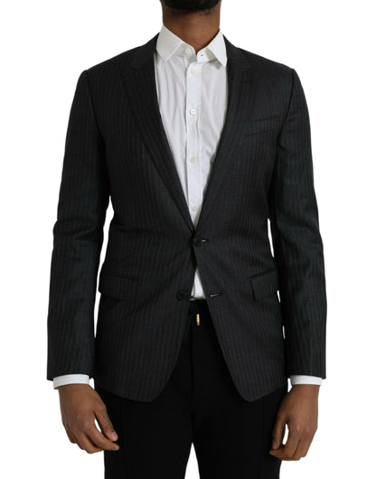 Blazer simple boutonnage à rayures noires MARTINI de Dolce &amp; Gabbana