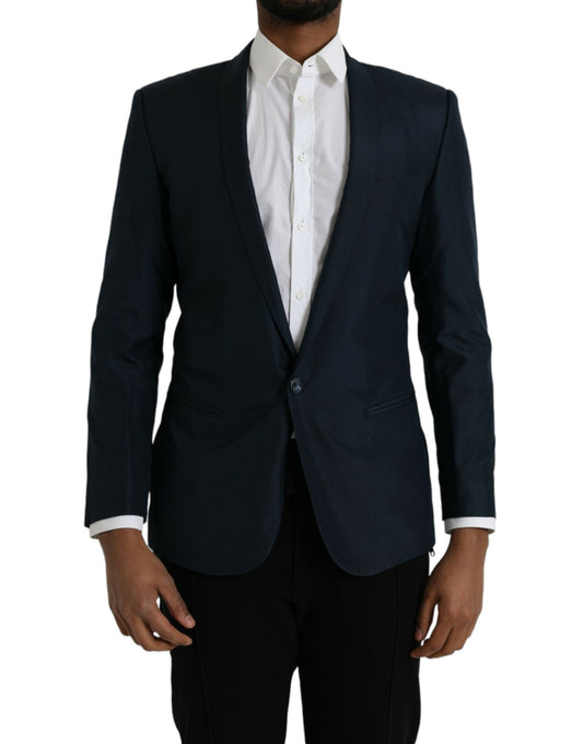 Blazer châle simple boutonnage bleu MARTINI de Dolce &amp; Gabbana