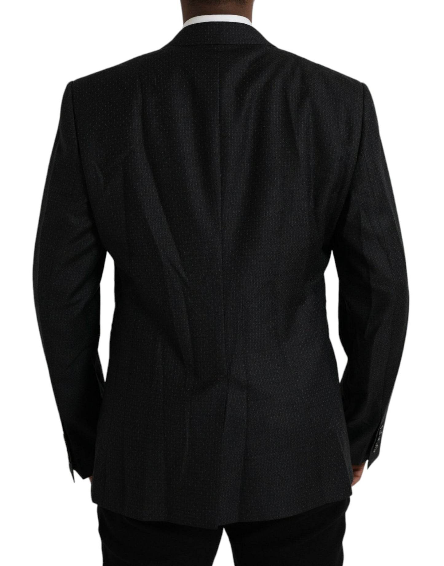 Blazer simple boutonnage en laine noire MARTINI de Dolce &amp; Gabbana