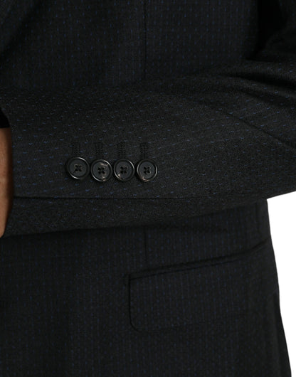 Blazer simple boutonnage en laine noire MARTINI de Dolce &amp; Gabbana