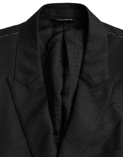 Blazer simple boutonnage en laine noire MARTINI de Dolce &amp; Gabbana