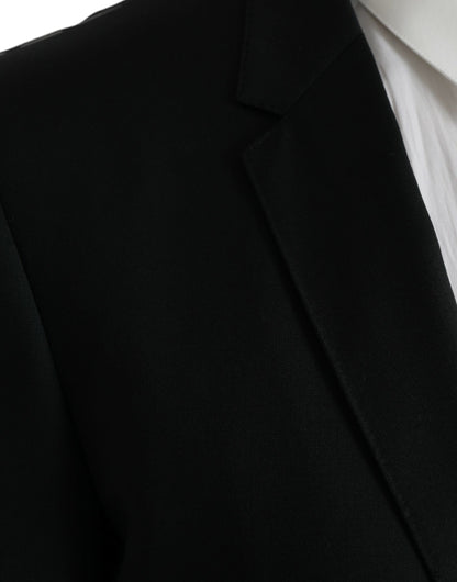 Blazer simple boutonnage en laine noire MARTINI de Dolce &amp; Gabbana