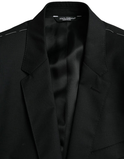 Blazer simple boutonnage en laine noire MARTINI de Dolce &amp; Gabbana