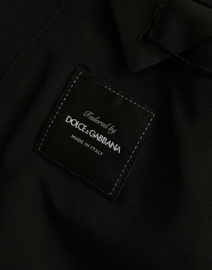 Blazer simple boutonnage en laine noire Dolce &amp; Gabbana