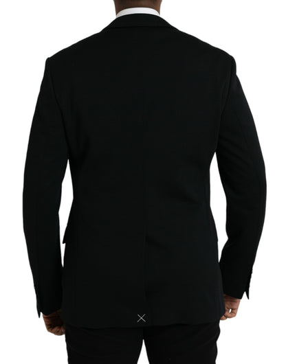 Blazer simple boutonnage en laine noire Dolce &amp; Gabbana