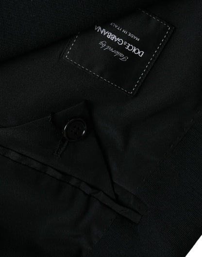 Blazer simple boutonnage en laine noire Dolce &amp; Gabbana