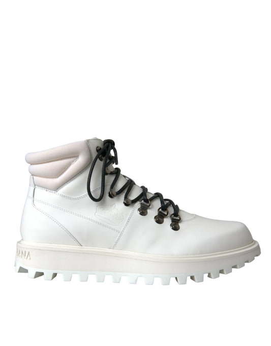 Bottines de randonnée blanches Vulcano pour homme Dolce &amp; Gabbana