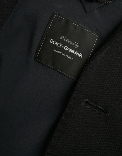 Blazer simple boutonnage en laine noire Dolce &amp; Gabbana