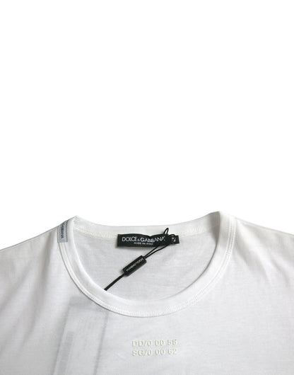 Dolce & Gabbana White Cotton Pocket Short Sleeves T-shirt by Dolce & Gabbana