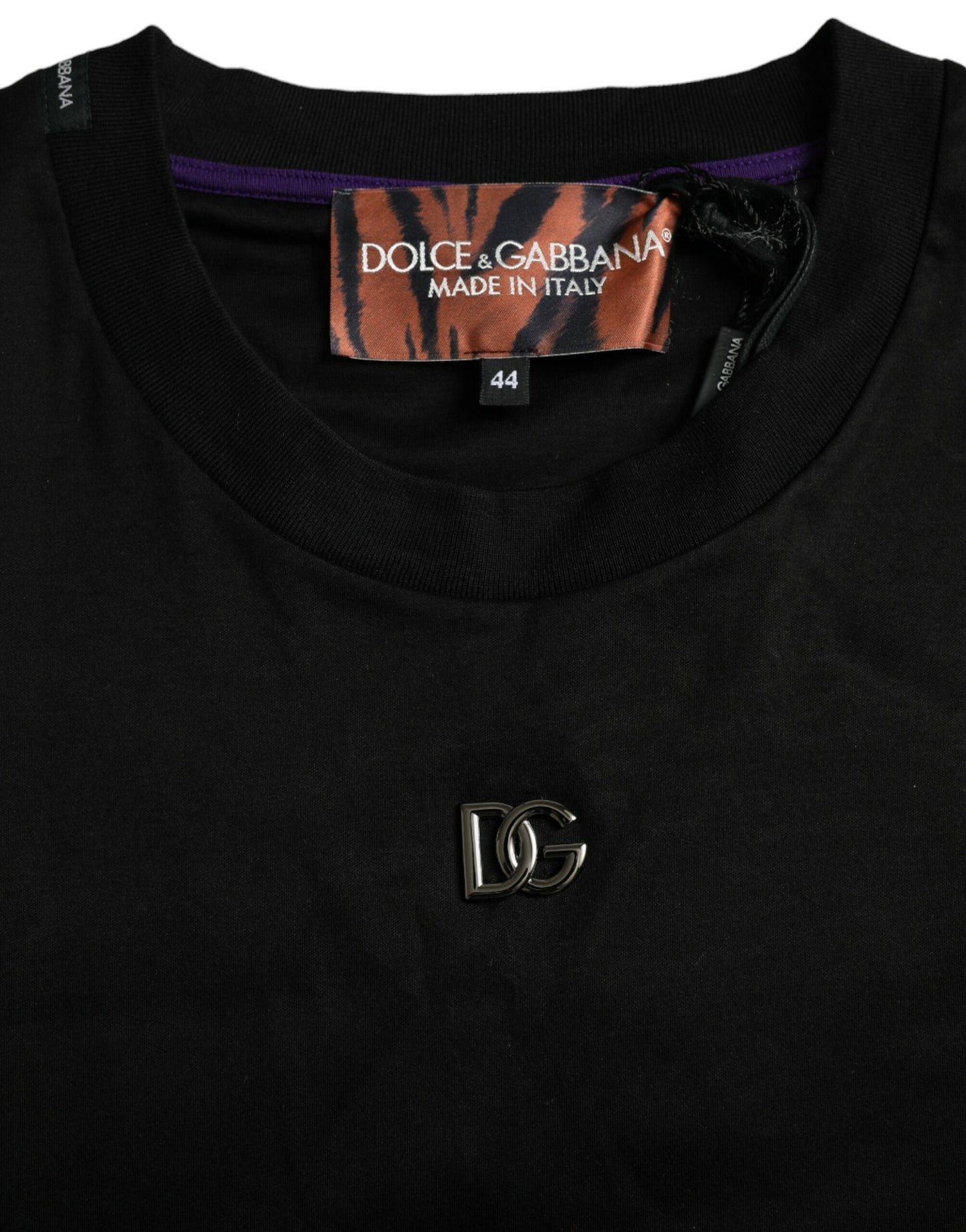 Dolce & Gabbana Multicolor Tiger Print Cotton Short Sleeves T-shirt by Dolce & Gabbana