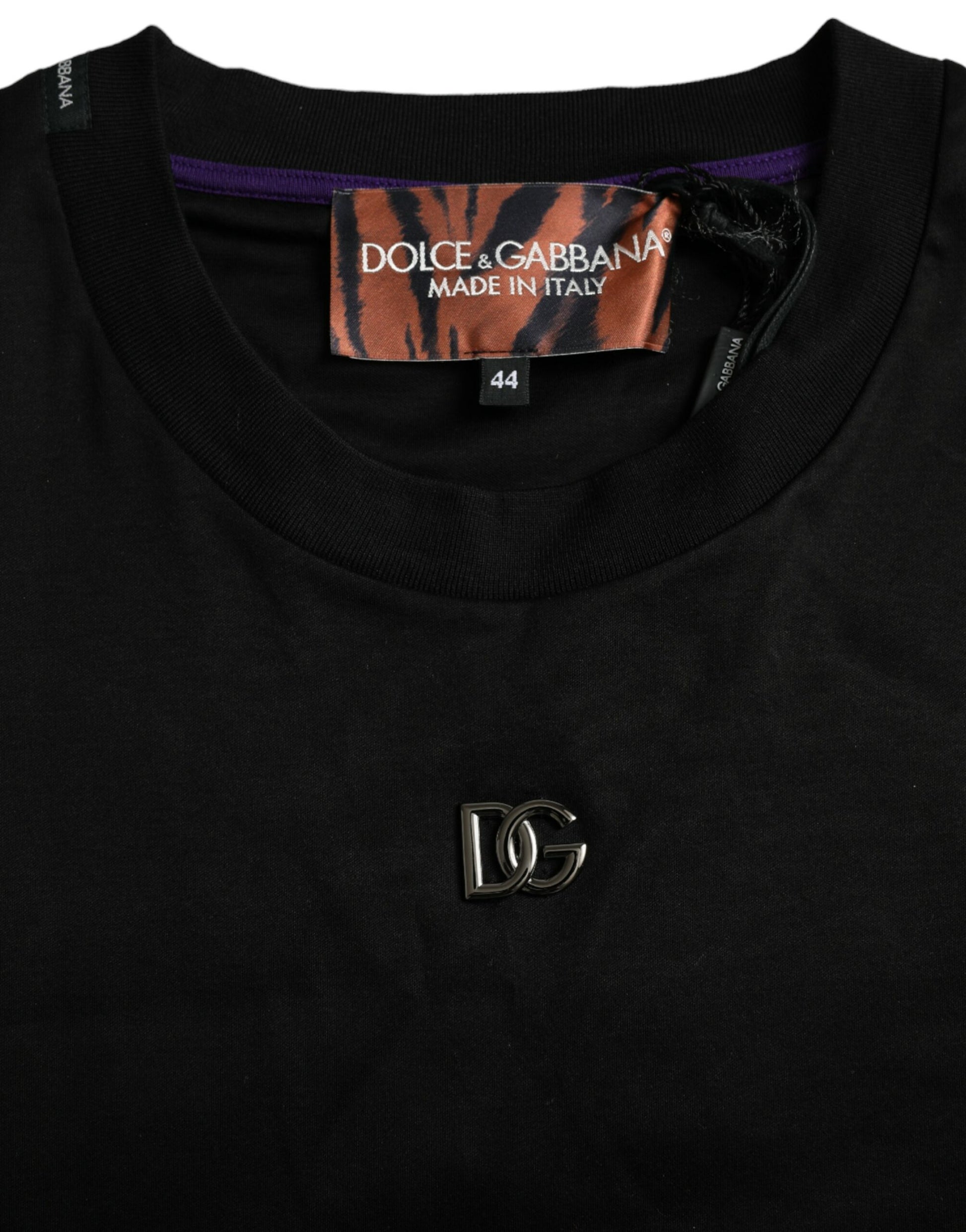 Dolce & Gabbana Multicolor Tiger Print Cotton Short Sleeves T-shirt by Dolce & Gabbana