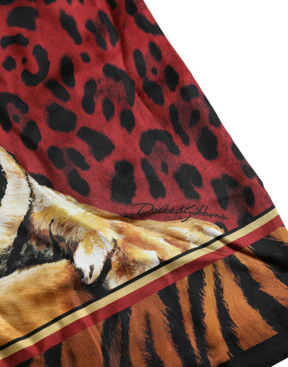 Dolce & Gabbana Multicolor Tiger Print Cotton Short Sleeves T-shirt by Dolce & Gabbana