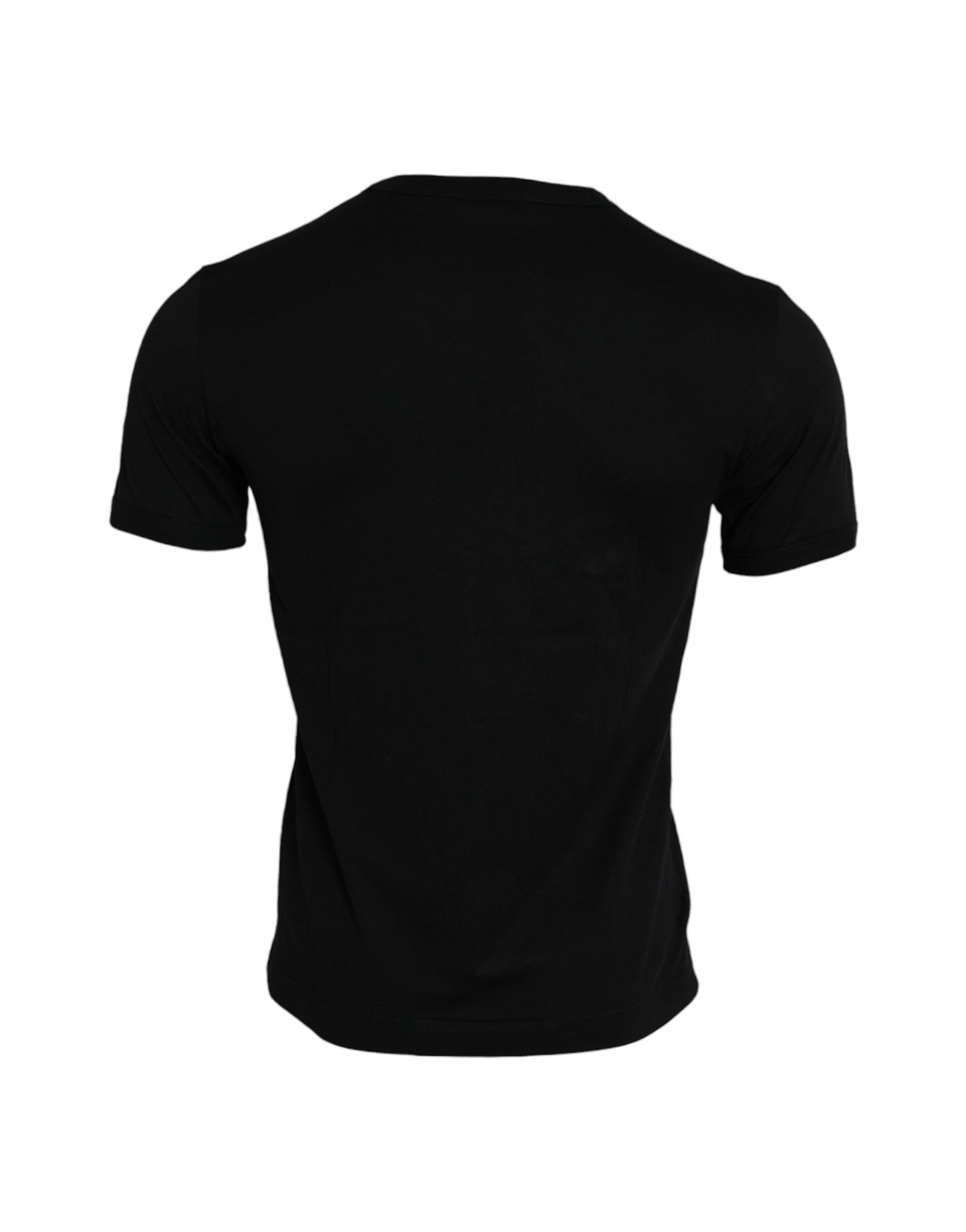 Dolce & Gabbana Black #DGFamily Cotton Crew Neck T-shirt by Dolce & Gabbana