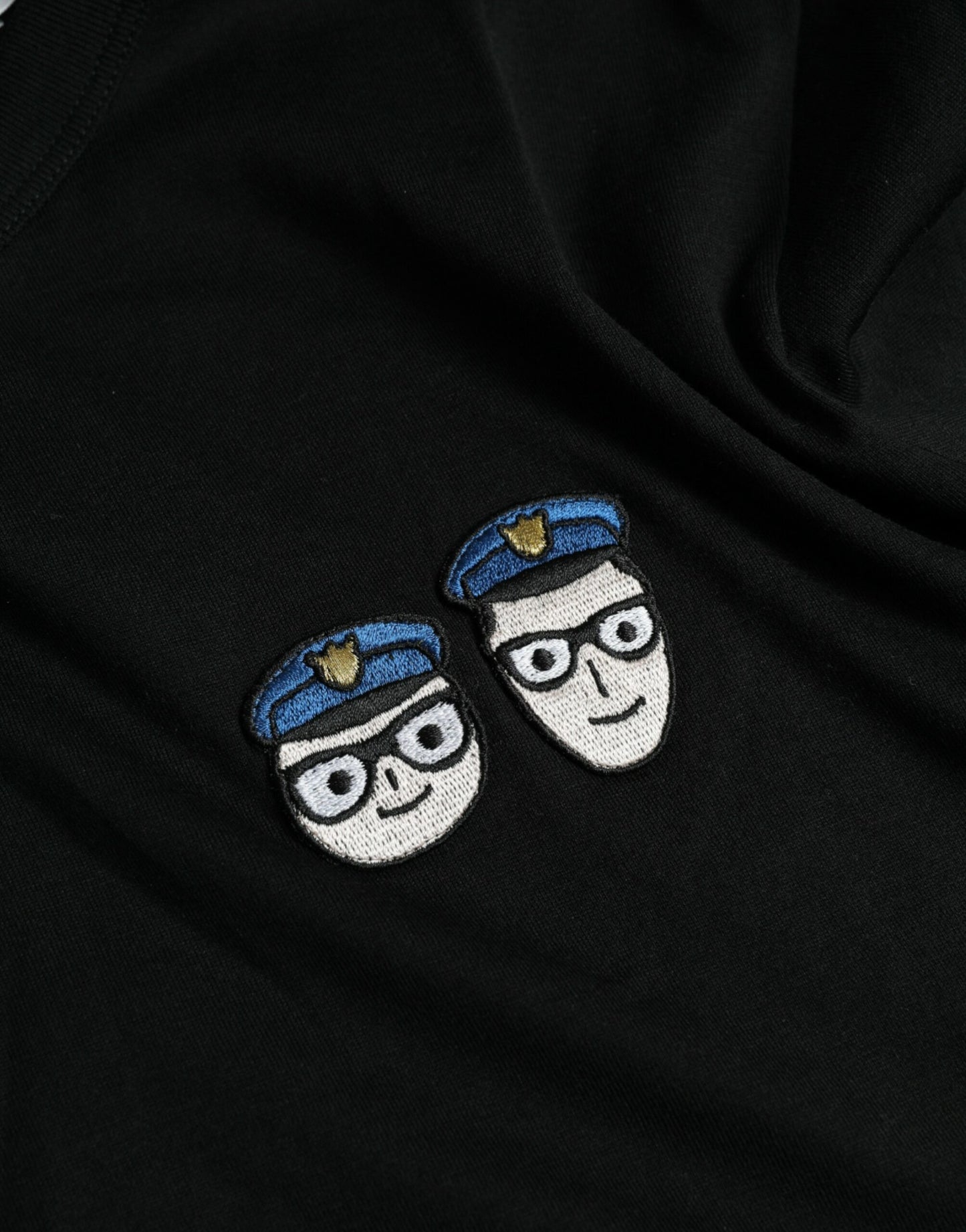 Dolce & Gabbana Black #DGFamily Cotton Crew Neck T-shirt by Dolce & Gabbana