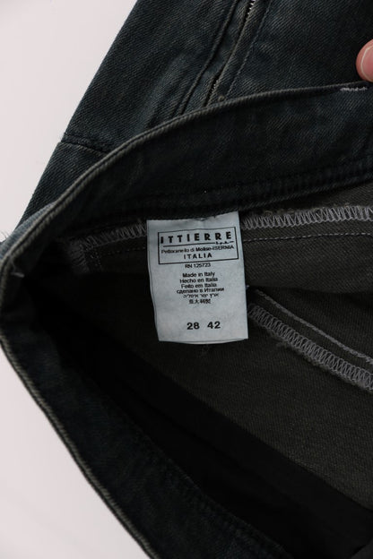 Costume National Gray Cotton Super Slim Denim Jeans
