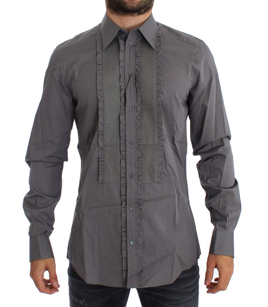 Chemise habillée élégante en coton coupe slim Dolce &amp; Gabbana