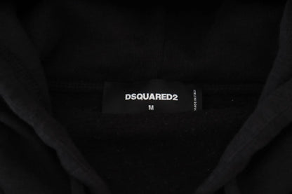 Dsquared² Black Embellished Full Zip Hooded Sweater by Dsquared²