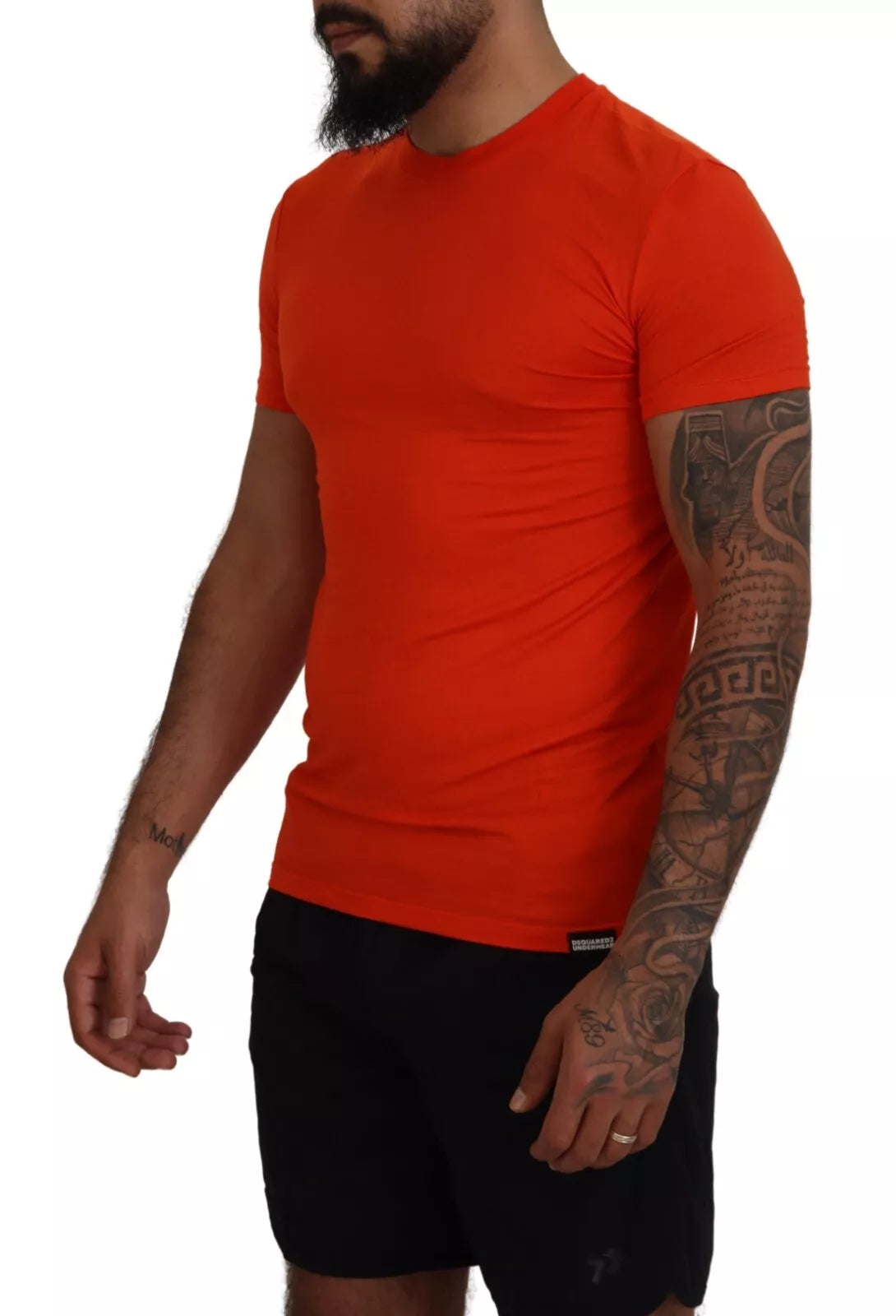 Dsquared² Orange Modal Short Sleeves Crewneck T-shirt by Dsquared²