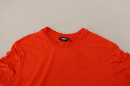 Dsquared² Orange Modal Short Sleeves Crewneck T-shirt by Dsquared²