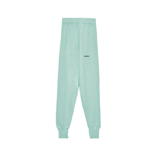 Hinnominate Mint Green Wool Blend Tracksuit Trousers by Hinnominate