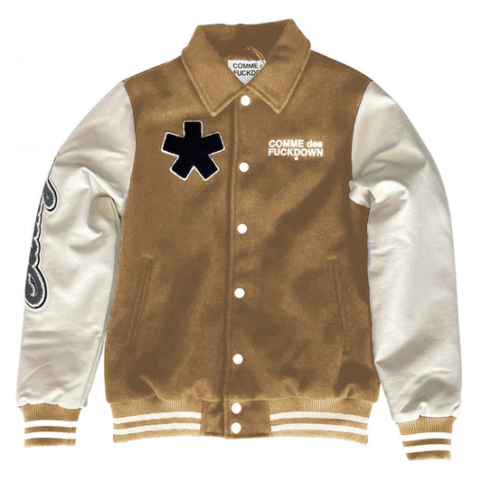 Blouson aviateur chic en coton et similicuir Comme Des Fuckdown