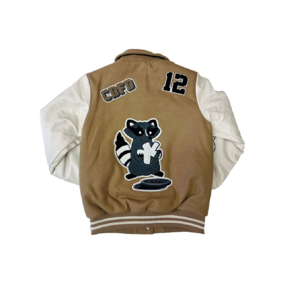 Blouson aviateur chic en coton et similicuir Comme Des Fuckdown