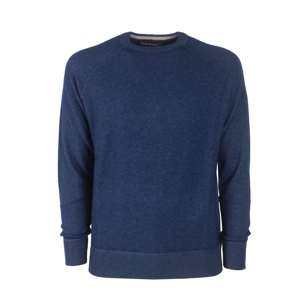 Emilio Romanelli Light Blue Cashmere Men Sweater by Emilio Romanelli