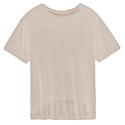 T-shirt beige en modal pour femme Hinnominate