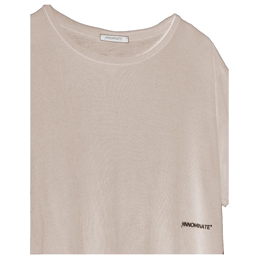 T-shirt beige en modal pour femme Hinnominate