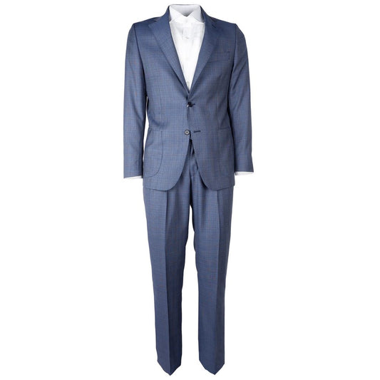 Costume homme en laine bleue fabriqué en Italie