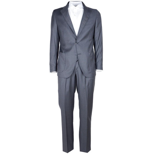 Costume homme en laine grise fabriqué en Italie