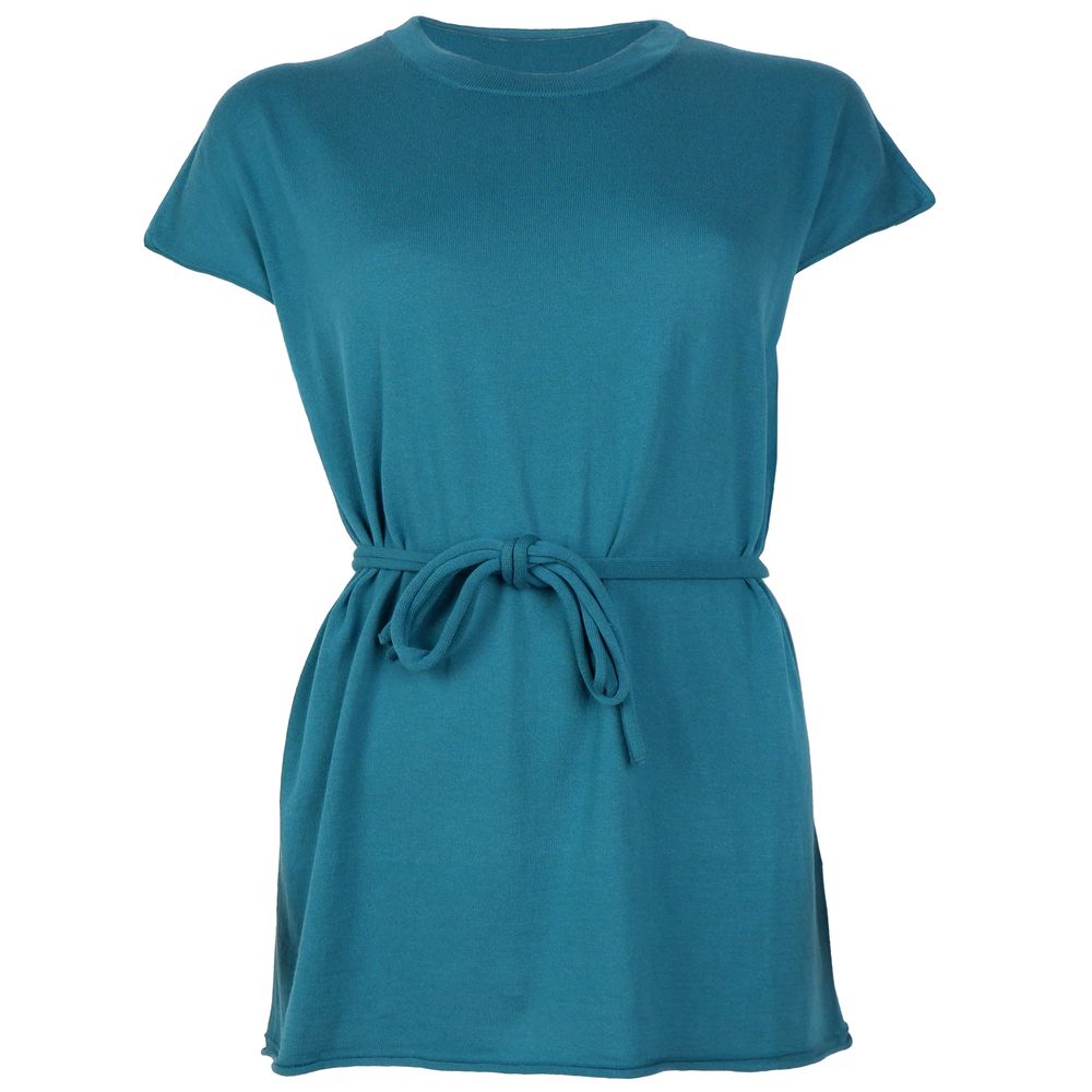 Alpha Studio Green Cotton Dress by Alpha Studio