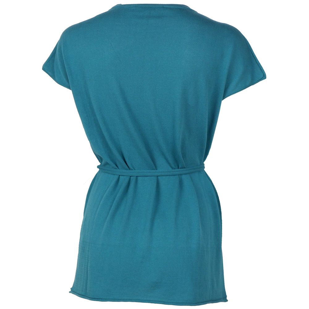 Alpha Studio Green Cotton Dress by Alpha Studio