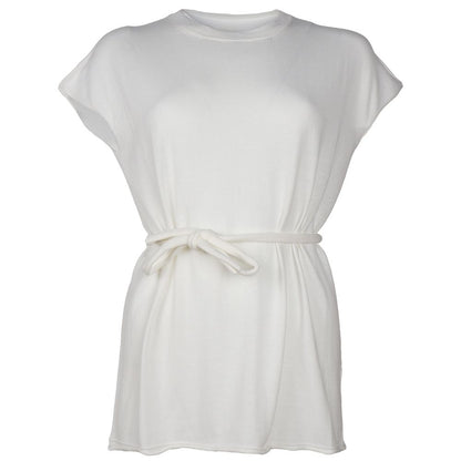 Alpha Studio White Cotton Dress by Alpha Studio