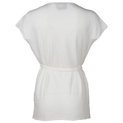 Alpha Studio White Cotton Dress by Alpha Studio