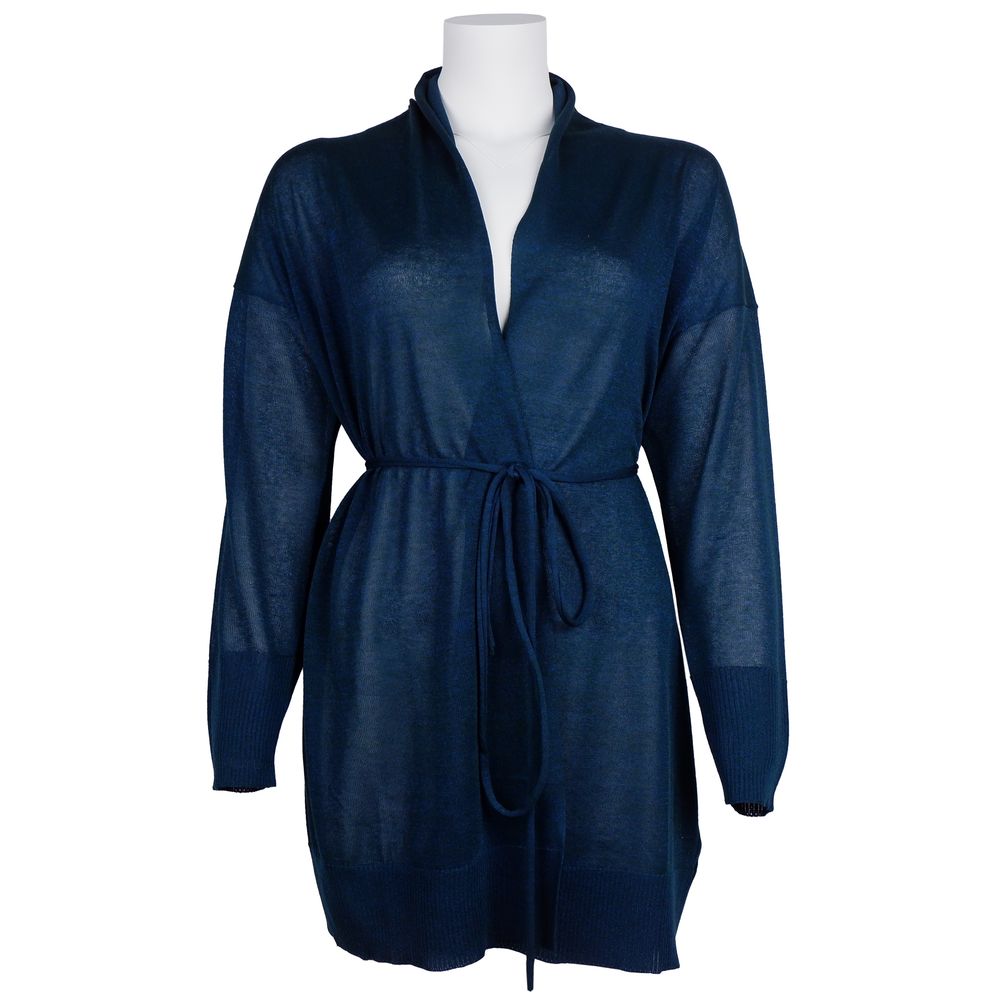Alpha Studio Blue Viscose Dress by Alpha Studio