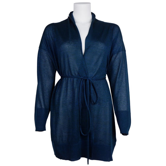 Alpha Studio Blue Viscose Dress by Alpha Studio