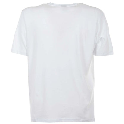 North Sails Elegant White Cotton Tee with Bold Blue Logo by North Sails