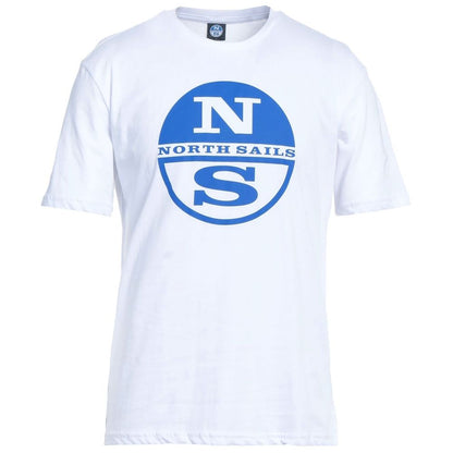 North Sails Crisp White Logo Cotton T-Shirt by North Sails